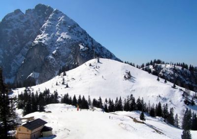 Lyžařský start v Dachstein West
